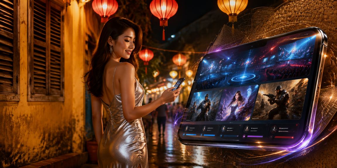 Người dùng Hội An trải nghiệm cá cược esports với nón lá truyền thống Việt Nam