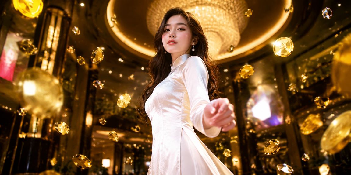 Không gian giải trí casino phong cách Sapa với áo dài truyền thống Việt Nam